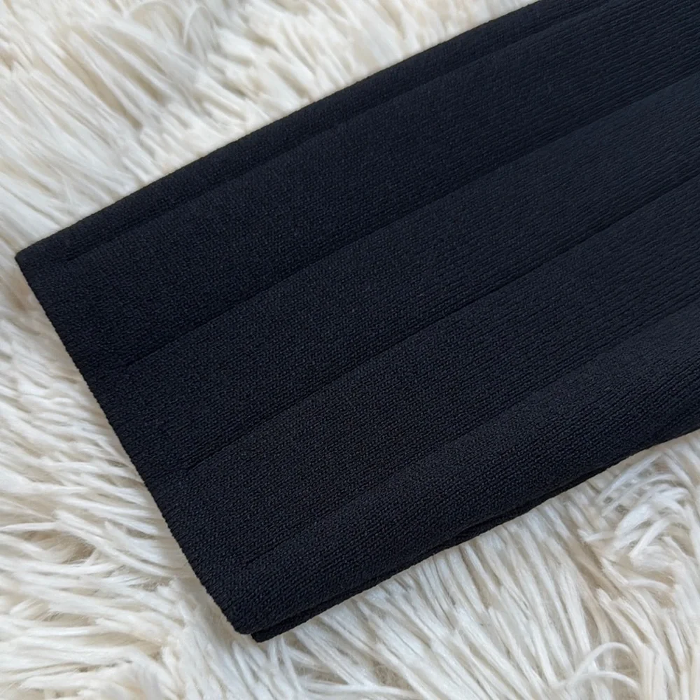 Jones Wear Ribbed Open Cardigan 💗 Black - Picture 8 of 13